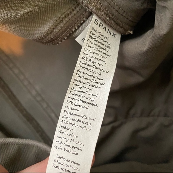 Spanx Pull On Taupe Jeans Sz Small - Picture 10 of 13